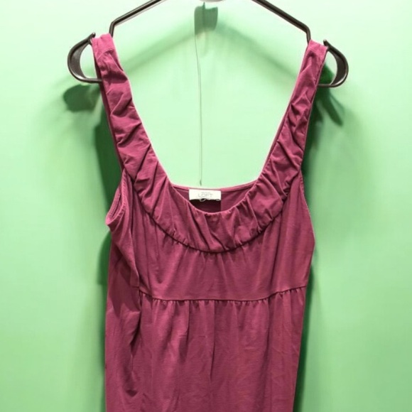 Ann Taylor loft Sleeveless maroon Pink Dress MEDIUM pit to pit 16in length 36in - Picture 4 of 5